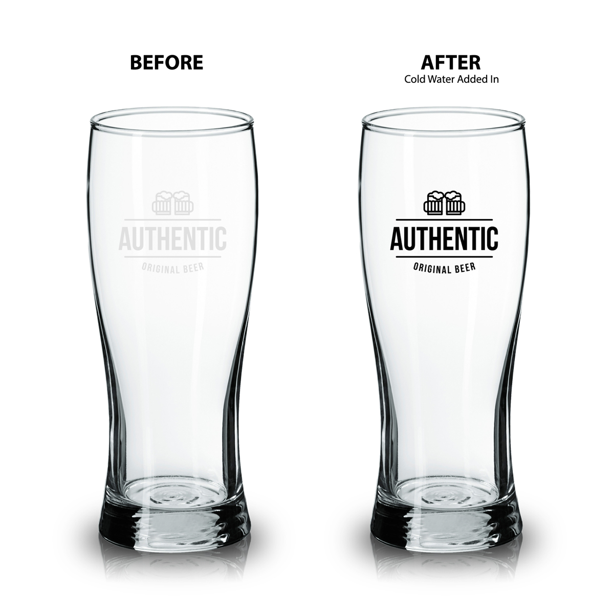 Customised Colour Changing Pint Glass